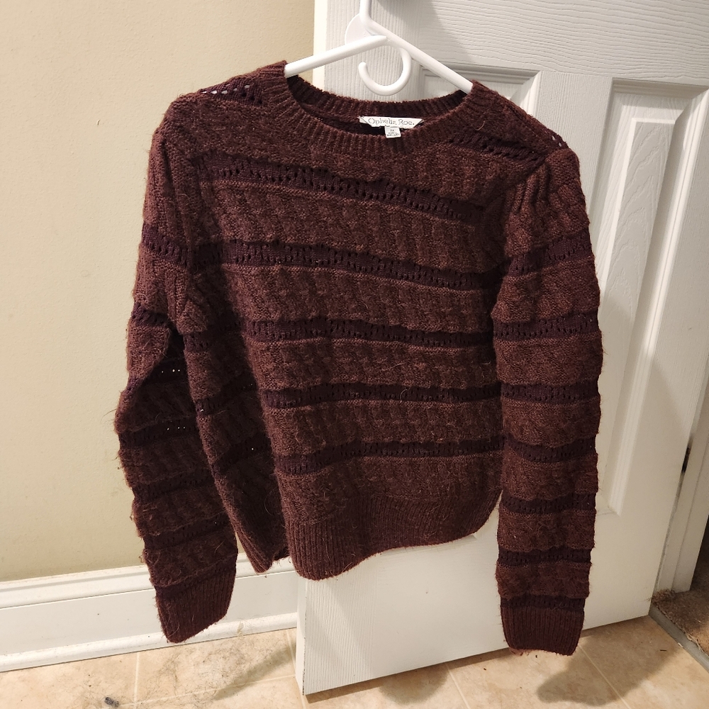 Ophelia Roe Reddish Brown Knitted Sweater